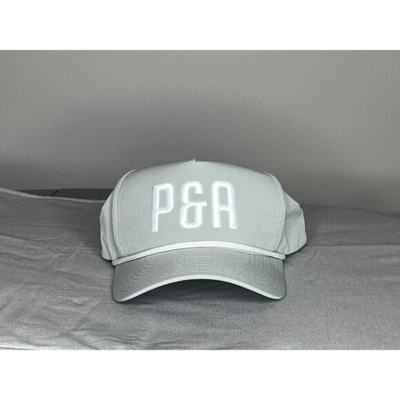 Pins & Aces P&A Olive Green Snapback Hat - Embroidered Logo - Adjustable Fit - Picture 1 of 6